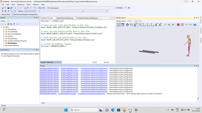 Inverse dynamics failed_upper body